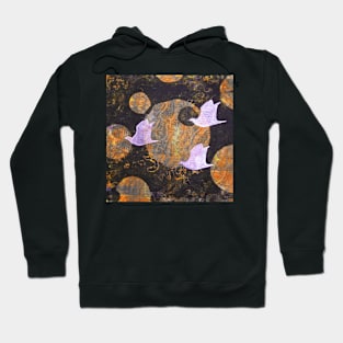 Three Cosmic Birds Digitally Altered Version of Original Work 5 Hoodie